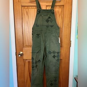 NWT Anthropologie The Wanderer Overall - Moss